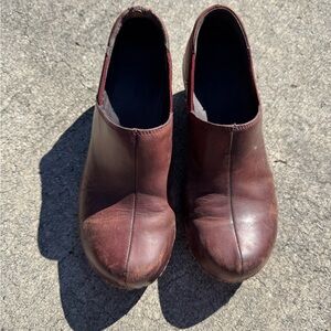 Patagonia Burgundy Leather Slip-On Loafers